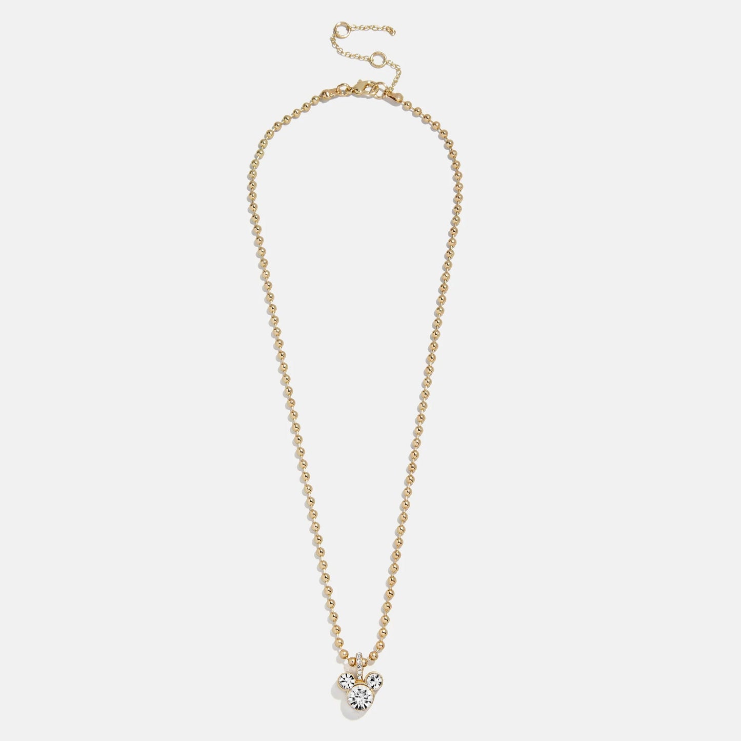 Disney Mickey Mouse Pisa Necklace - Gold/Pavé