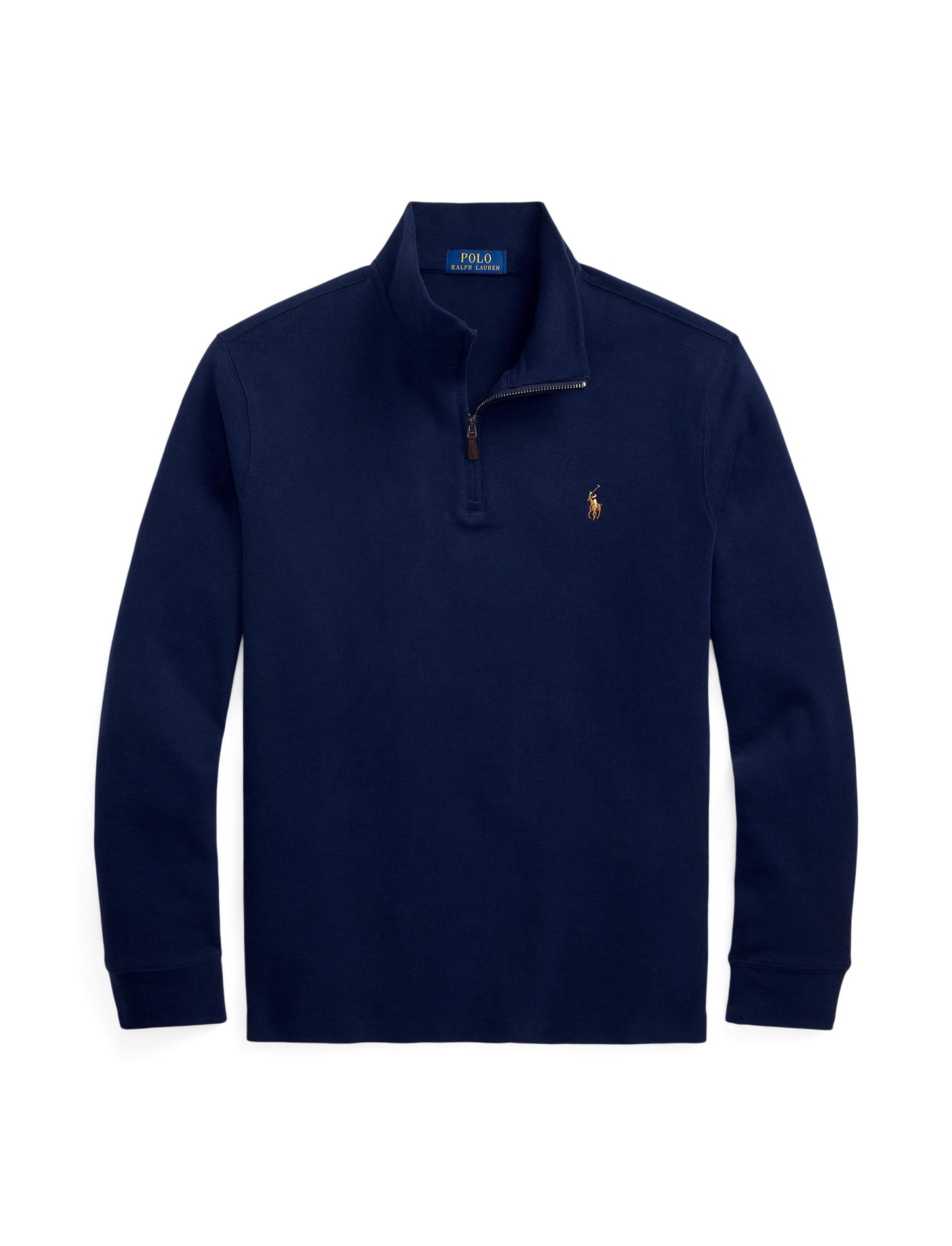 Polo Ralph Lauren - Premium Estate-Rib Knit Quarter Zip Jumper - Navy