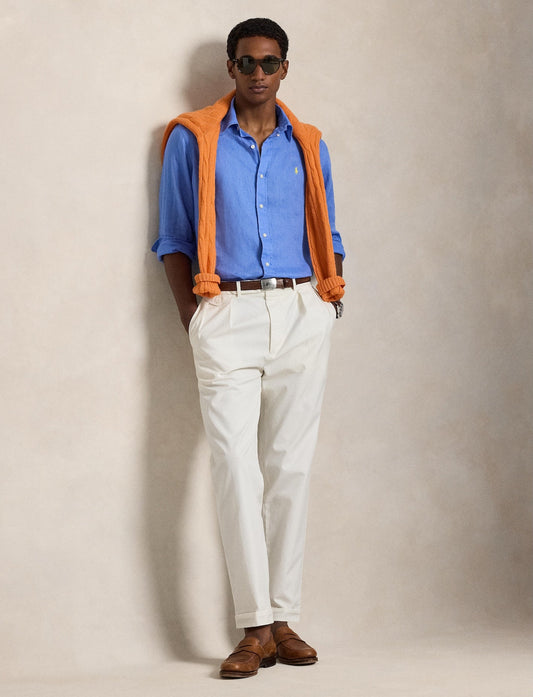 Polo Ralph Lauren - Custom Fit Linen Shirt - Harbour Blue