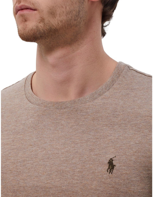 Polo Ralph Lauren - Custom Slim Fit Jersey Crewneck T-Shirt - Brown Heather