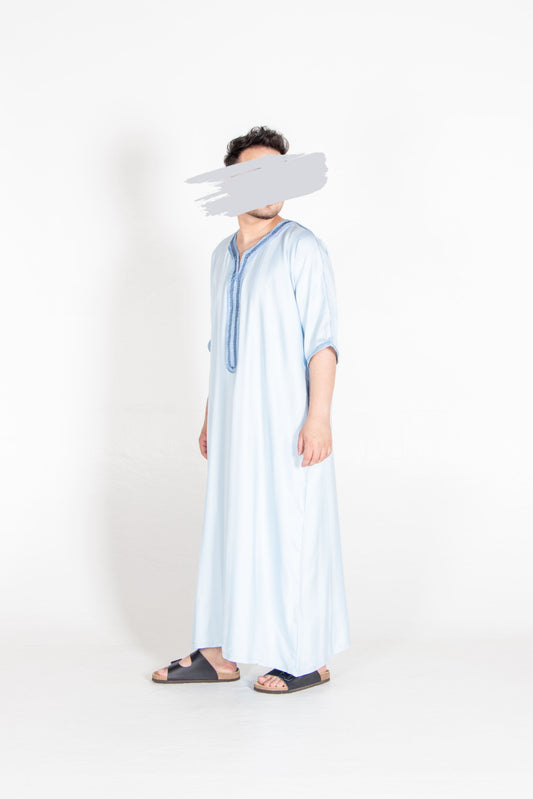 Moroccan Light Blue Thobe