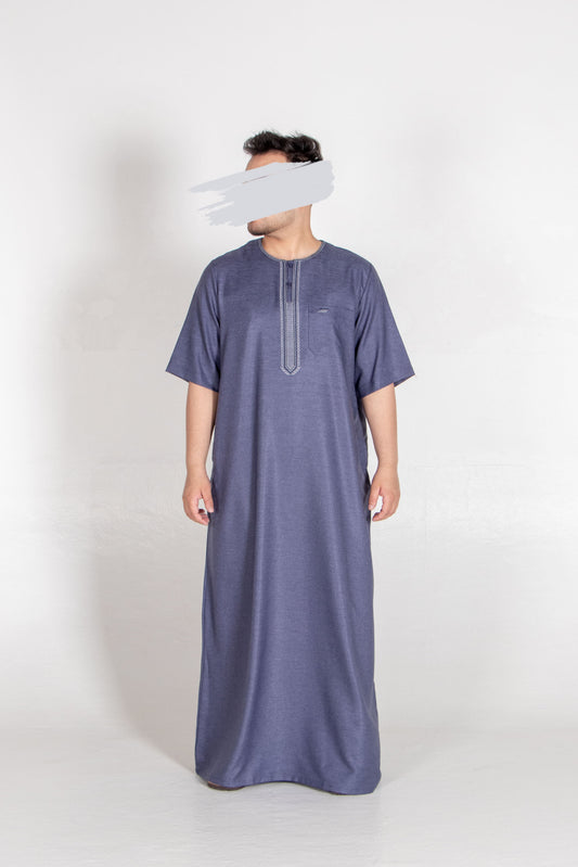 Fancy Vampire Grey Moroccan Thobe