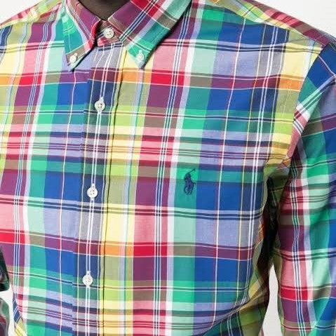 Polo Ralph Lauren - Poplin Stretch Shirt - Check - Royal/Navy Multi