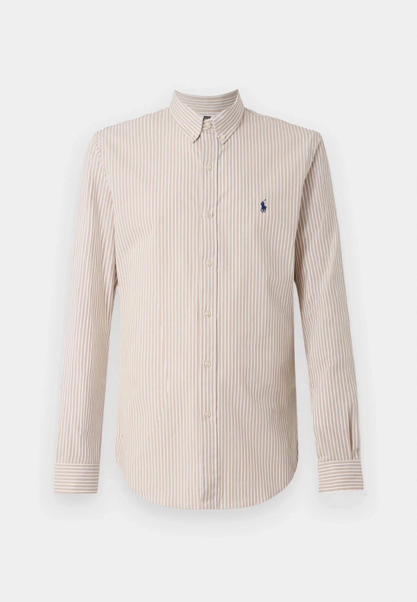 Polo Ralph Lauren - Poplin Stretch Shirt - Stripe - Beige & White