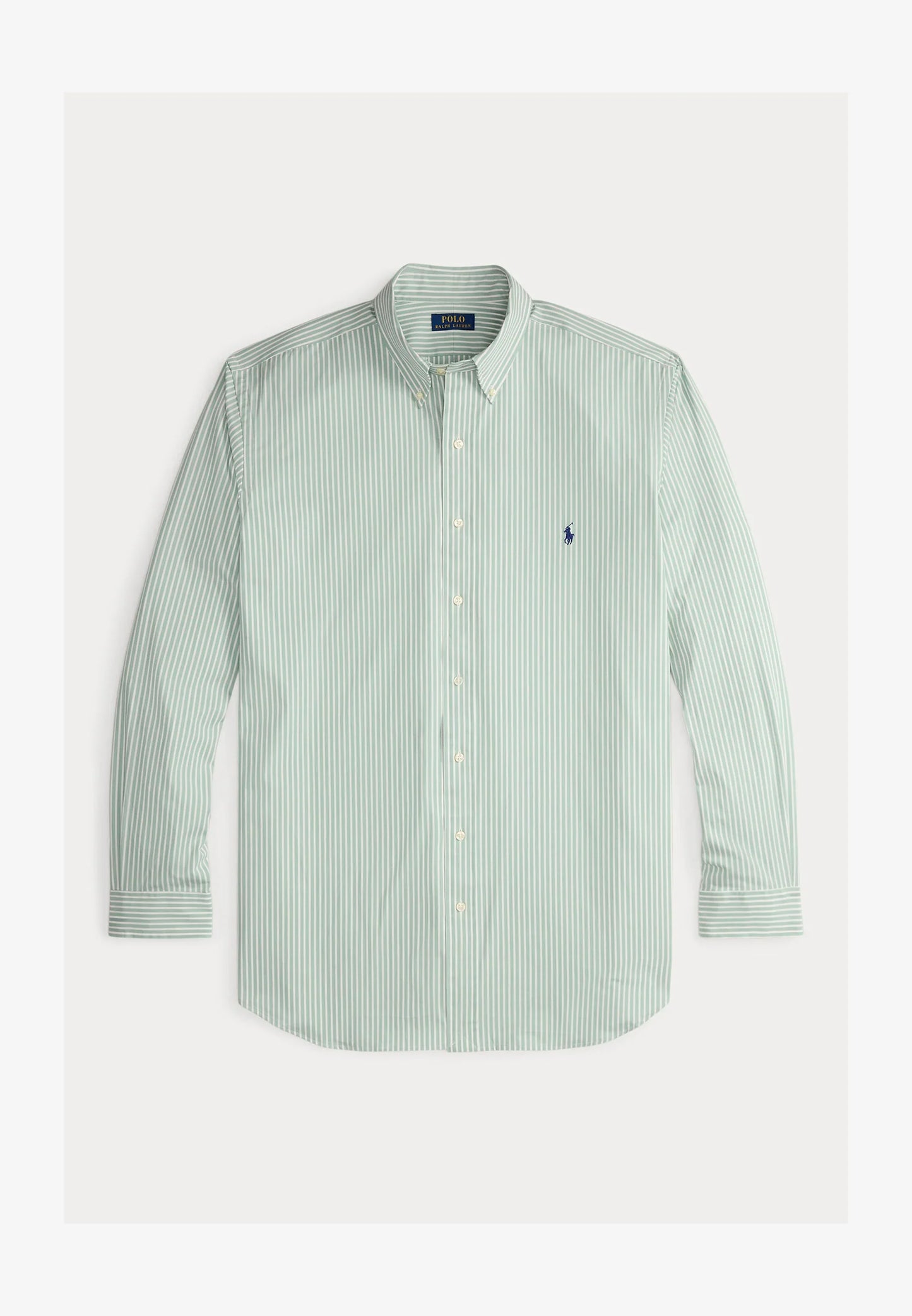 Polo Ralph Lauren - Poplin Stretch Shirt - Stripe - Green & White
