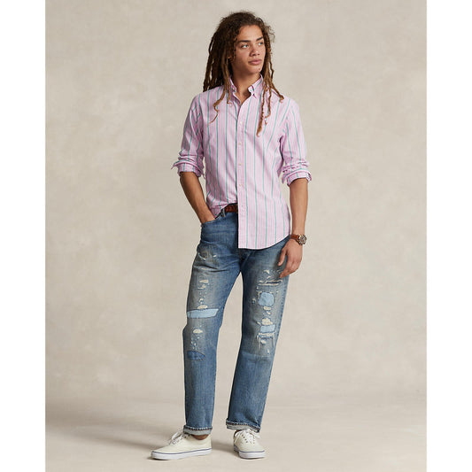 Polo Ralph Lauren - Oxford Shirt - Stripe - Pink, Green & White