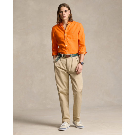 Polo Ralph Lauren - Linen Shirt - Bright Signal Orange