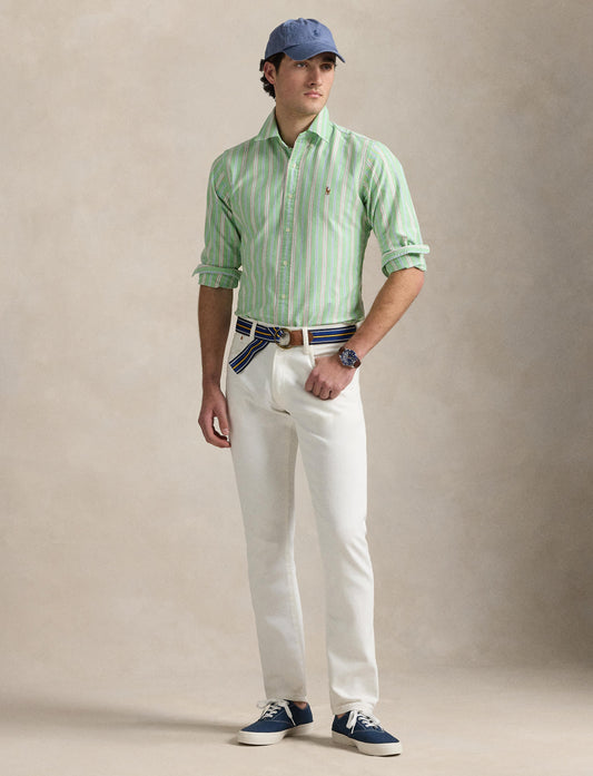 Polo Ralph Lauren - Oxford Shirt - Stripe - Green/White/Pink/Blue