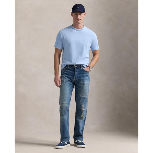 Polo Ralph Lauren - Classic Fit Big Pony Jersey T-Shirt - Chambray Blue