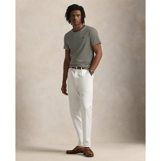 Polo Ralph Lauren - Custom Slim Striped Soft Cotton T-Shirt - Armadillo white