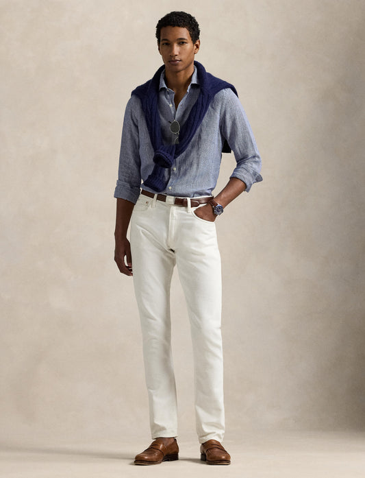 Polo Ralph Lauren - Linen Shirt - Check - Royal White