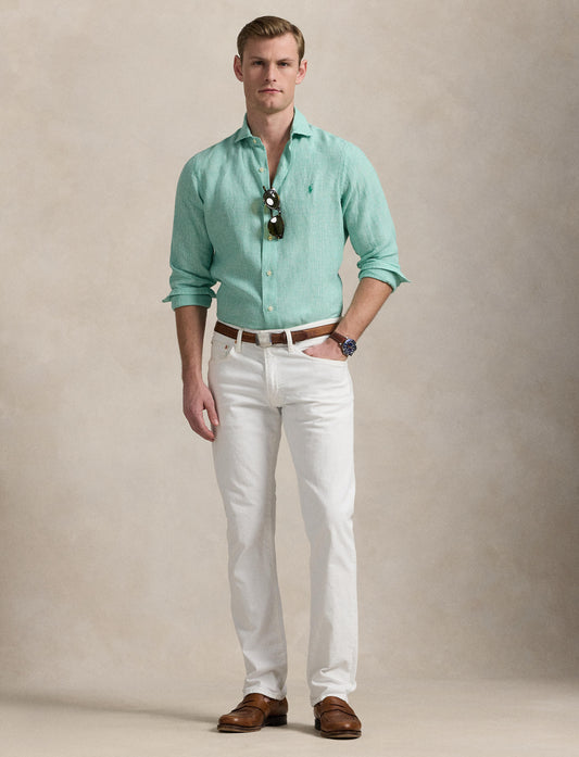 Polo Ralph Lauren - Linen Shirt - Check - Key West White