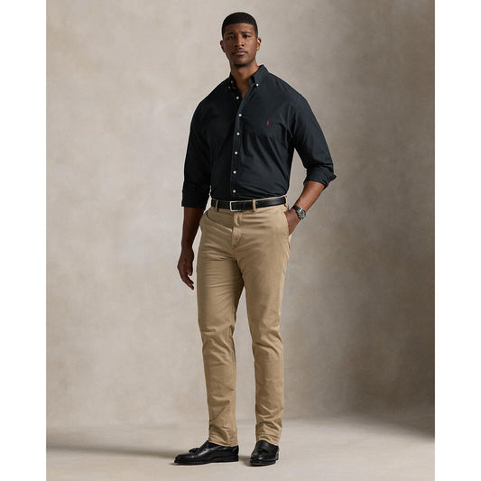 Polo Ralph Lauren - Poplin Stretch Shirt - Big & Tall Sizes - Black