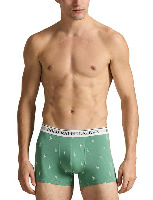 Polo Ralph Lauren - Classic Cotton Stretch Trunks - 3 Pack - Red/Green/Black