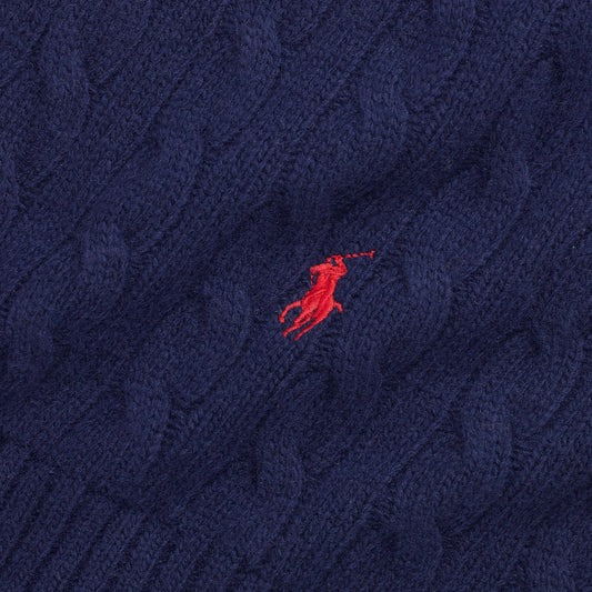 Polo Ralph Lauren - Cable Knit Scarf - Navy