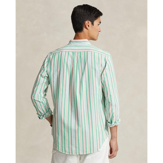 Polo Ralph Lauren - Oxford Shirt - Stripe - Green, White Multi