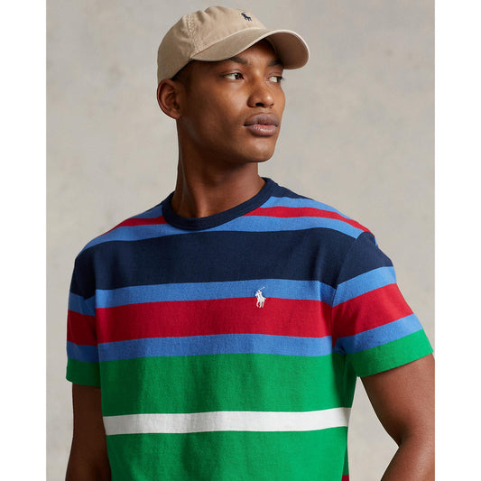 Polo Ralph Lauren - Classic Fit Crew Neck Knitted T-Shirt - Multicoloured Stripes
