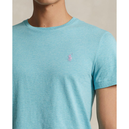 Polo Ralph Lauren - Custom Slim Fit Jersey Crewneck T-Shirt - Turquoise Nova Heather