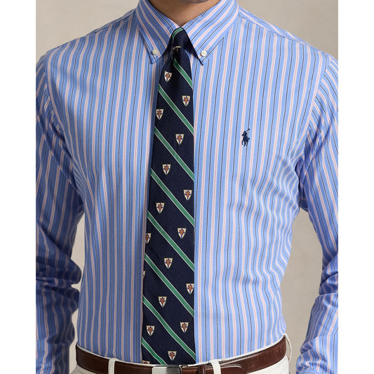 Polo Ralph Lauren - Poplin Stretch Business Shirt - Stripe - Blue, Pink Multi