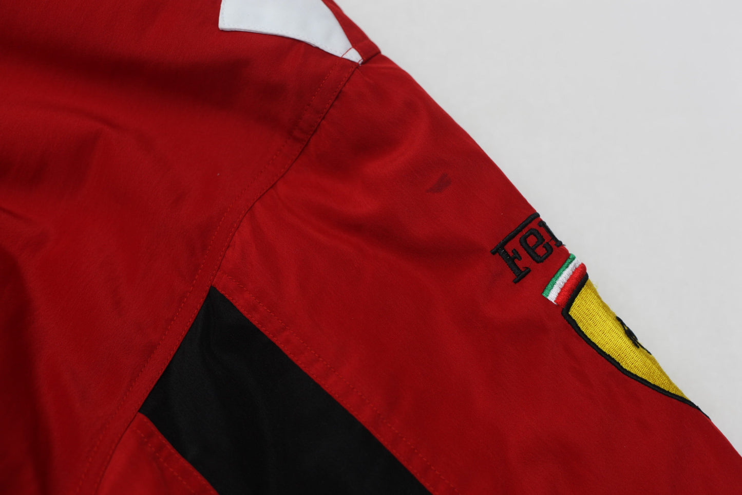 Mens Ferrari F1 Full Zip Racing Jacket Red