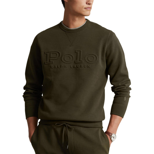 Polo Ralph Lauren - Logo-Embossed Double Knit Sweatshirt - Company Olive