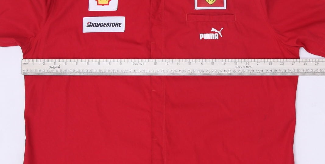Mens Puma Ferrari Shirt Red Racing Team Logo Short Sleeve XXL