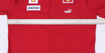 Mens Puma Ferrari Shirt Red Racing Team Logo Short Sleeve XXL
