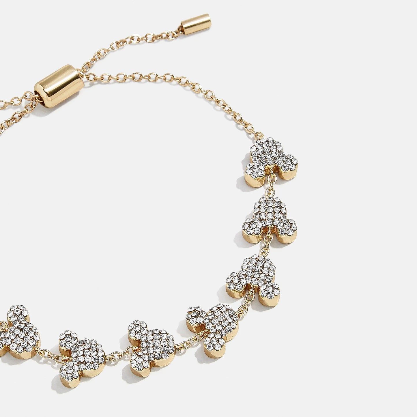 Mickey Mouse Disney Pavé Pull-Tie Bracelet