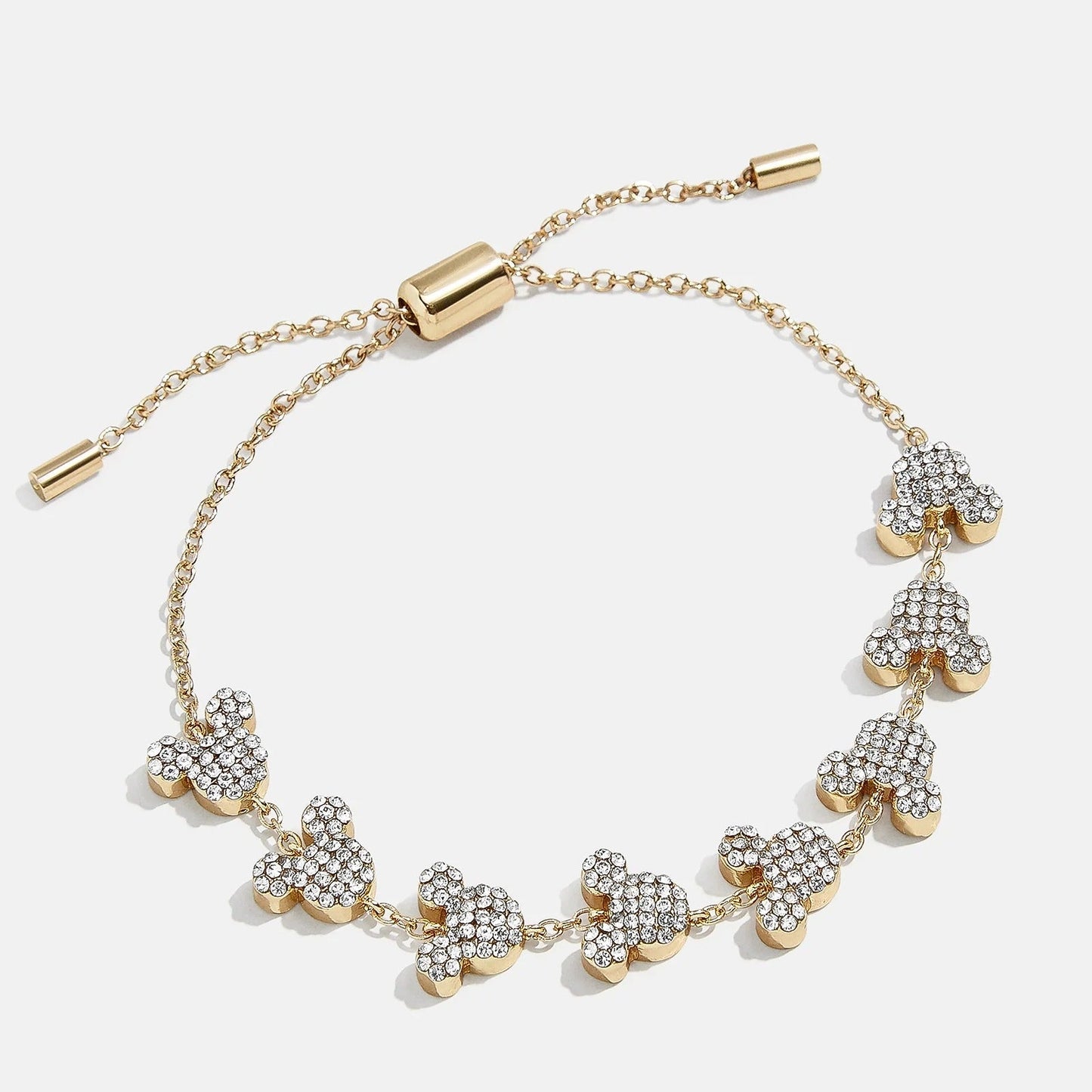 Mickey Mouse Disney Pavé Pull-Tie Bracelet