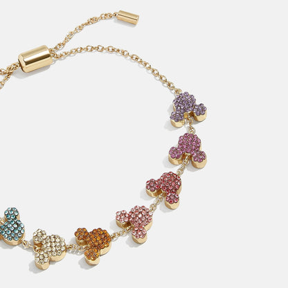 Mickey Mouse Disney Pavé Pull-Tie Bracelet