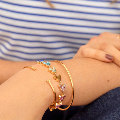 Mickey Mouse Disney Pavé Pull-Tie Bracelet