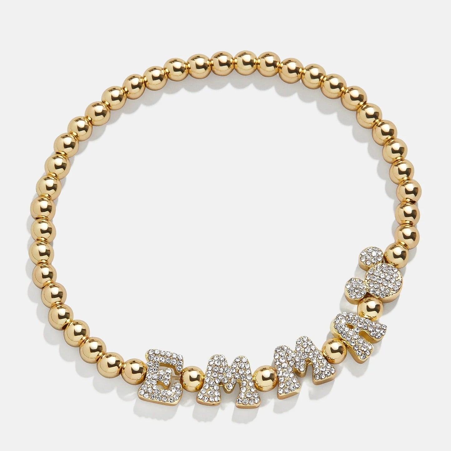 Disney Mickey Mouse Pisa Custom Bracelet - Gold/Pavé