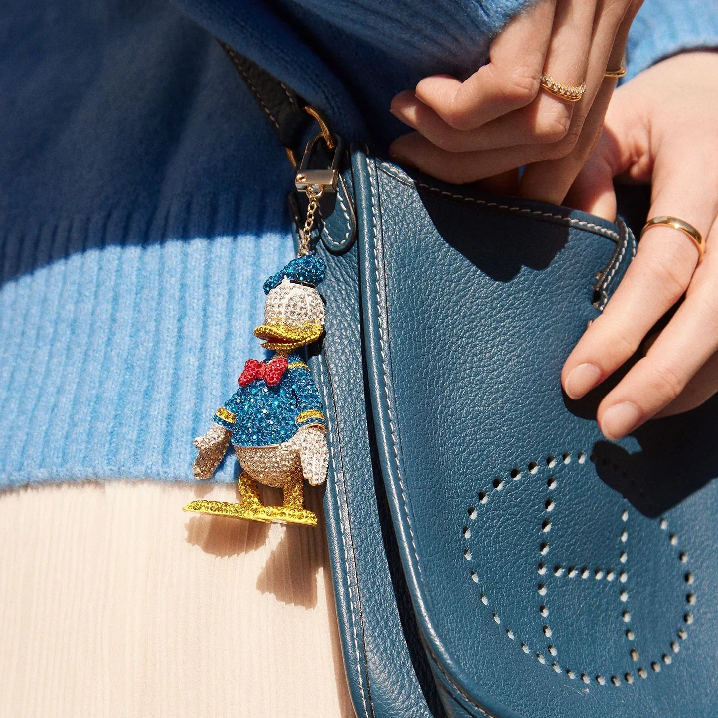 Disney Donald Duck Classic Pavé Bag Charm - Donald Duck