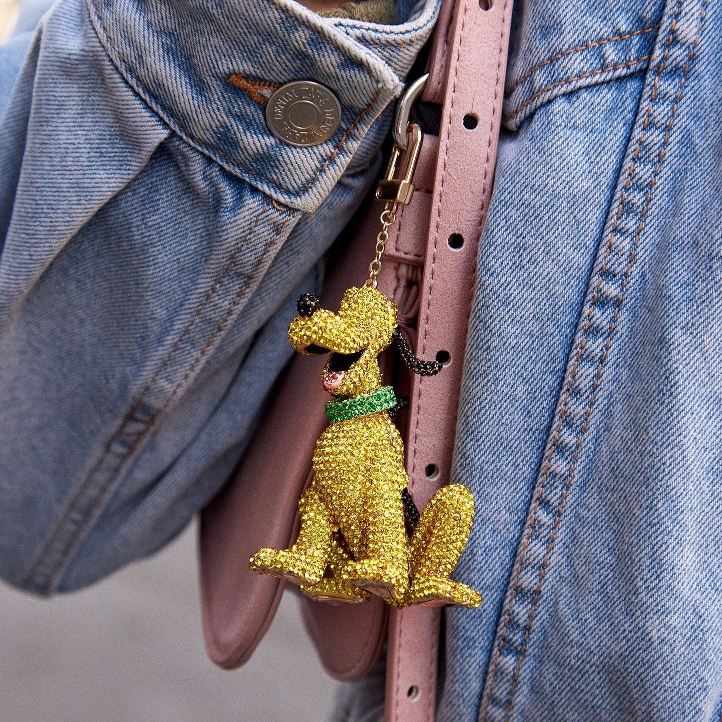 Disney Pluto Classic Pavé Bag Charm - Pluto