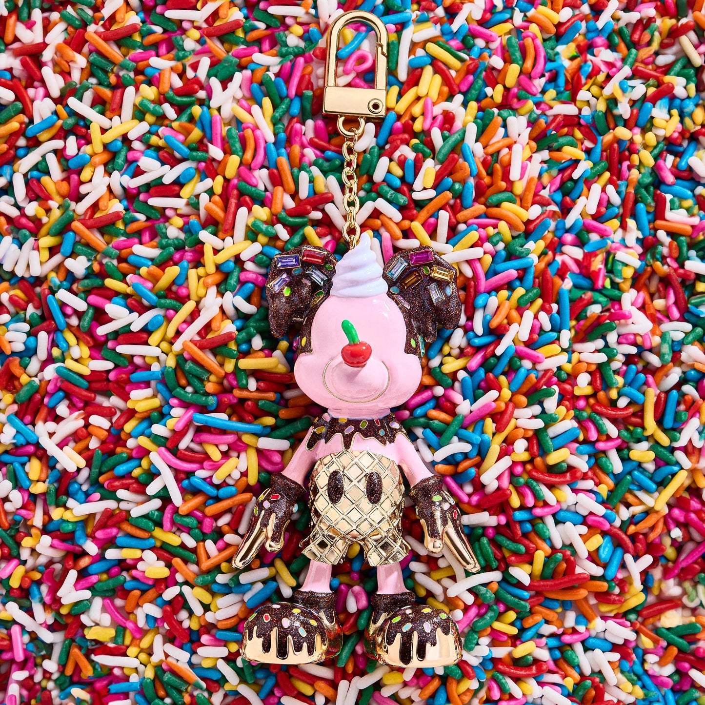 Mickey Mouse disney Bag Charm - Mickey Mouse Ice Cream