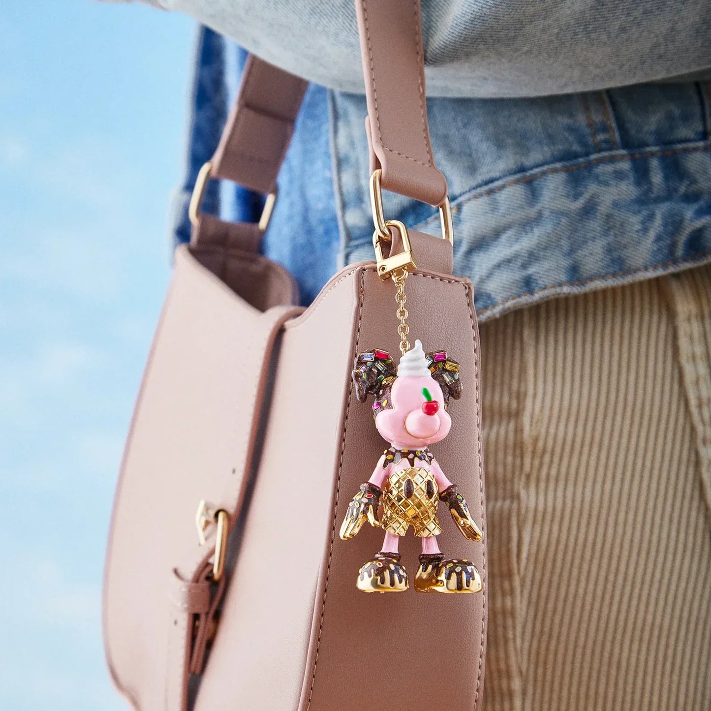 Mickey Mouse disney Bag Charm - Mickey Mouse Ice Cream