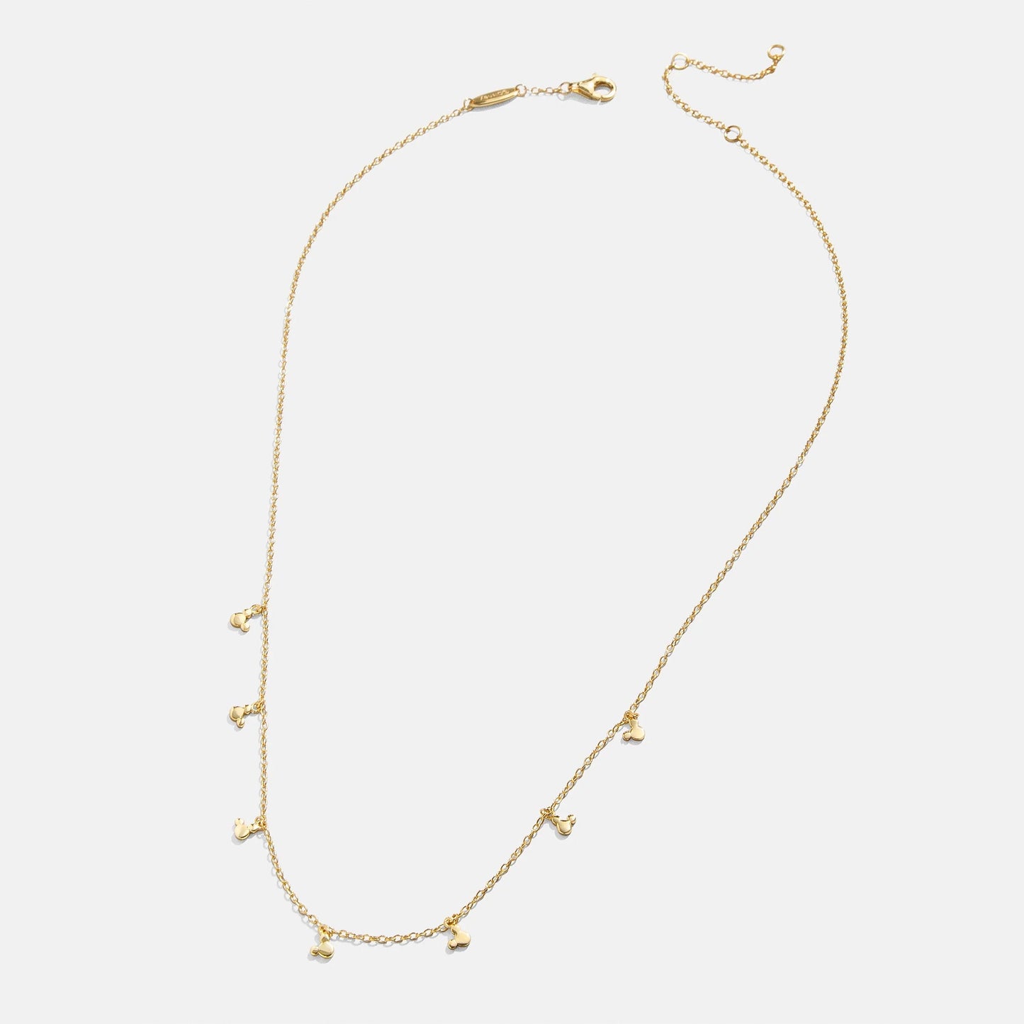 Mickey Mouse Disney 18K Gold Plated Sterling Silver Repeating Necklace - Gold