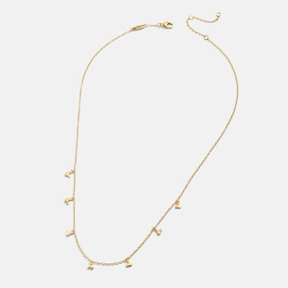 Mickey Mouse Disney 18K Gold Plated Sterling Silver Repeating Necklace - Gold