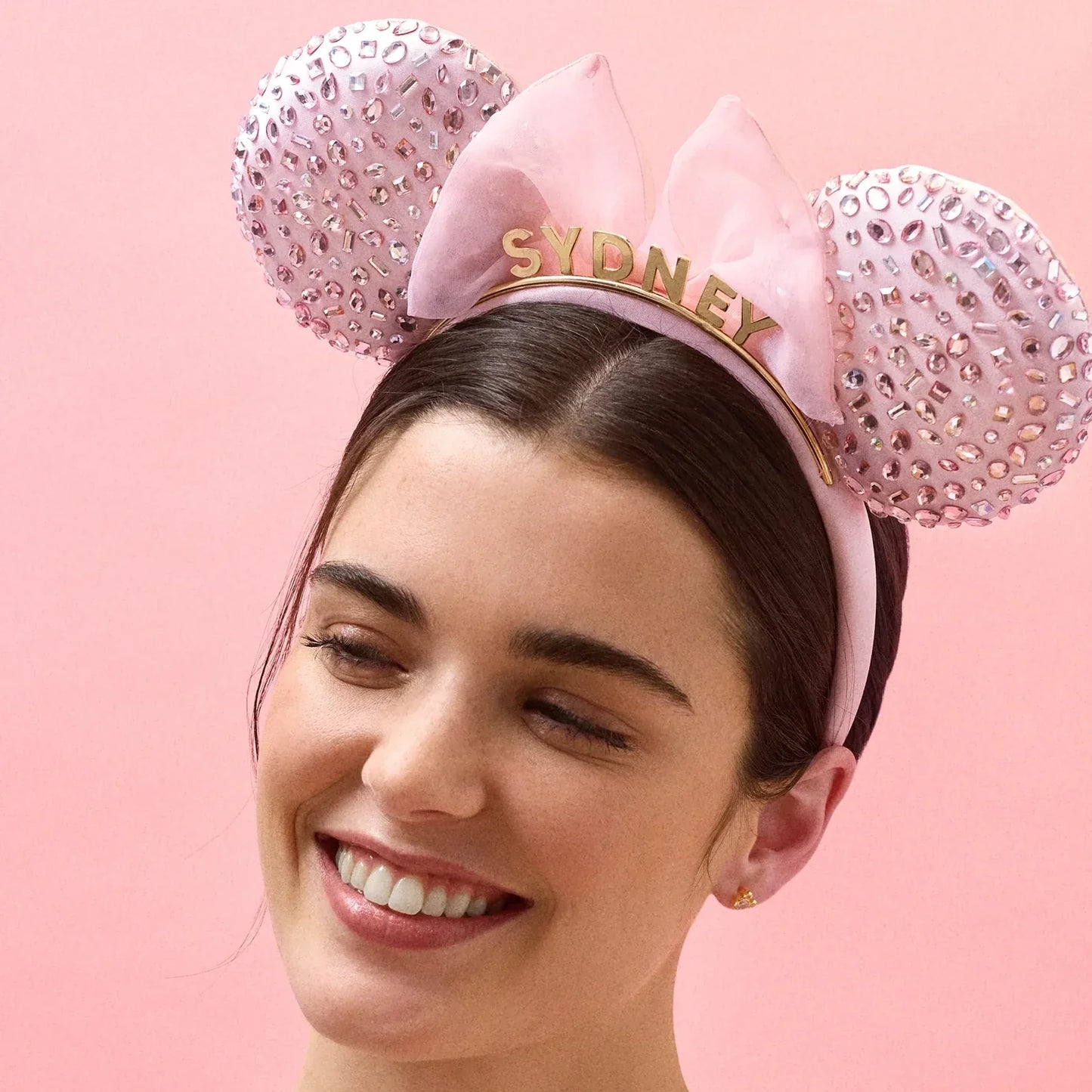 Disney Minnie Mouse Soft Pink Custom Ears Headband - Custom Soft Pink Minnie Mouse Ears