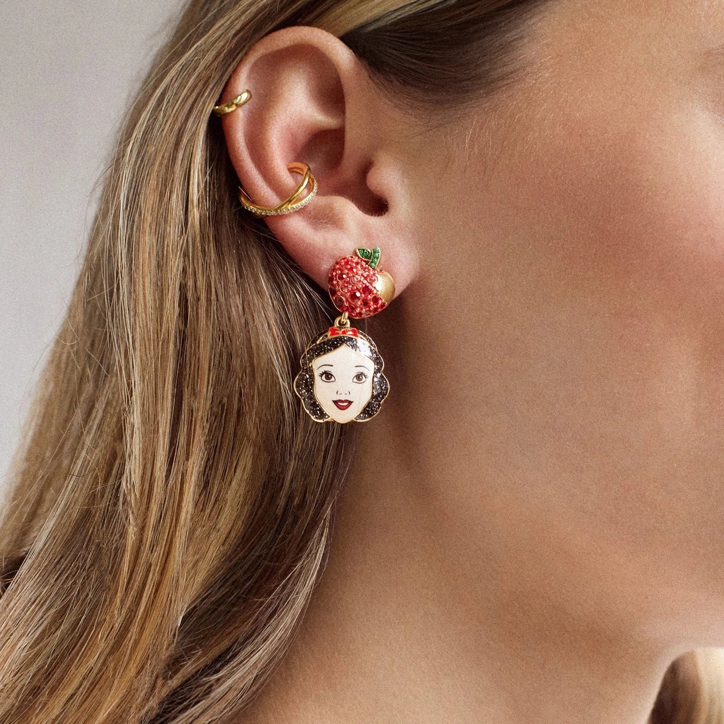 Disney Snow White Earrings - Red