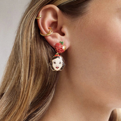 Disney Snow White Earrings - Red