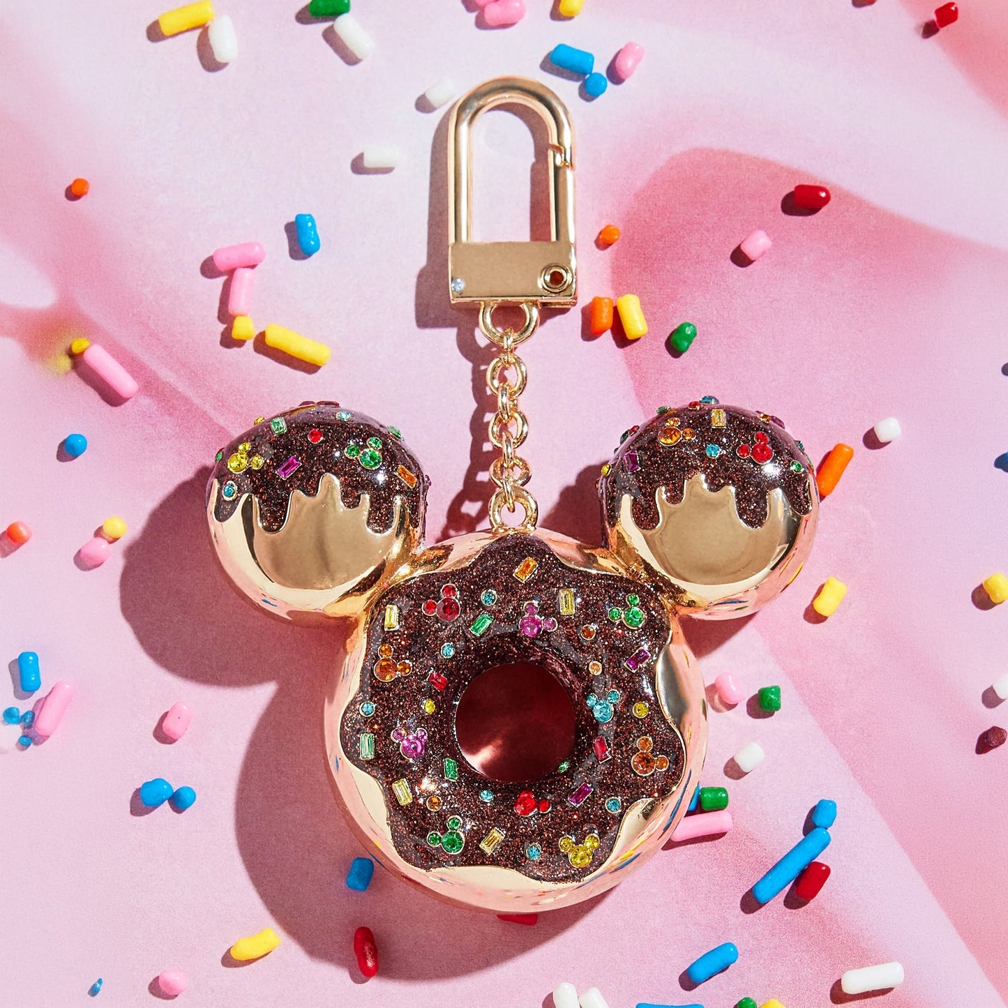 Disney Mickey Mouse Chocolate Donut Bag Charm - Disney Chocolate Donut Bag Charm