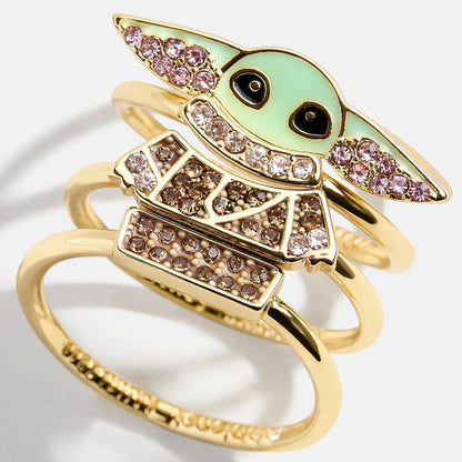 STAR WARS™ GROGU™ Ring Set - Gold/Green