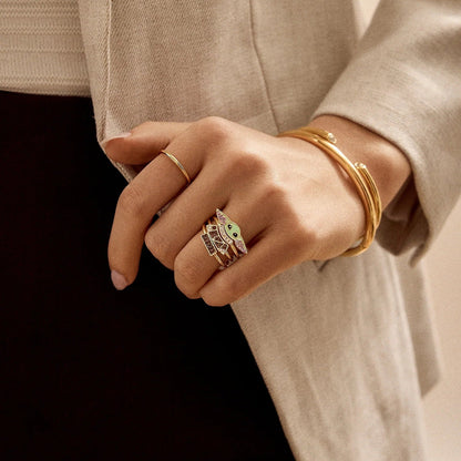 STAR WARS™ GROGU™ Ring Set - Gold/Green