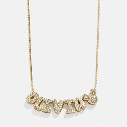 Disney Bubble Letter Custom Necklace