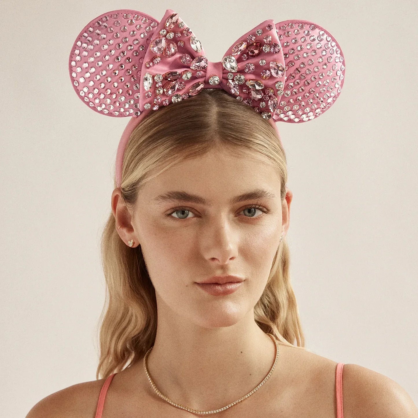 Disney Minnie Mouse Pink Crystal Ears Headband - Minnie Mouse Pink Crystal Ears