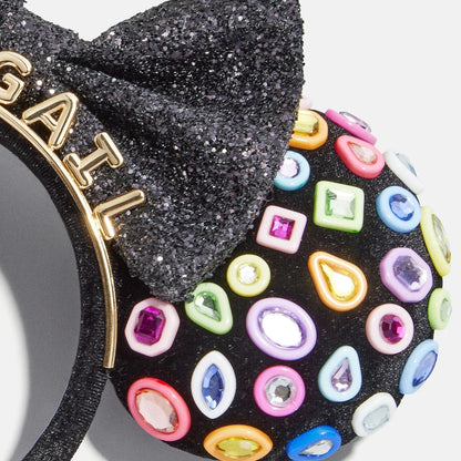 Disney Minnie Mouse Bedazzled Custom Ears Headband - Custom Bedazzled Minnie Mouse Ears