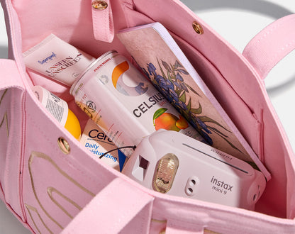 Solid Custom Alpha Tote - Soft Pink