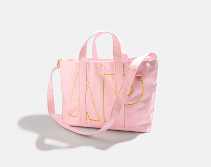 Solid Custom Alpha Tote - Soft Pink