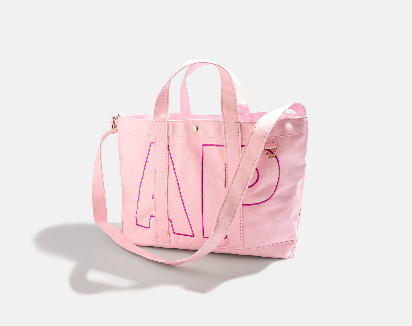 Solid Custom Alpha Tote - Soft Pink